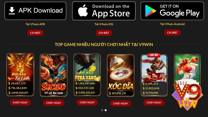 V9Win - Cổng Game Đổi Thưởng Uy Tín - Thưởng Nạp 199K 10 Ưu điểm cổng game tương thích với đa nền tảng